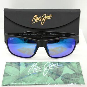 Maui Jim B432-2M Red Sands Matte Black Frame Blue Hawaii Polorized Lenses